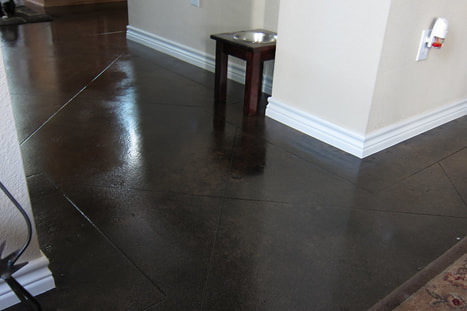 Concrete staining and sealing in your home or business in Houston, Texas