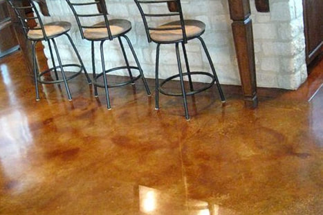 Stained concrete in your home Houston, Texas